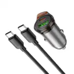 43W PD+QC Super Fast Car Charger w/ Mini Size, C to C Cable Included - Image 4