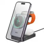 15W 3-in-1 Magnetic Wireless Fast Charger w/ Foldable Compact Design, Ambient Light - Image 10