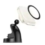 15W Magnetic Wireless Fast Charging Phone Holder for Windshield & Dashboard - Image 3