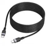60W PD Silicon Super Fast Charging Cable - USB C to USB C - Image 3