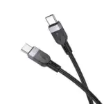 60W PD Silicon Super Fast Charging Cable - USB C to USB C - Image 2